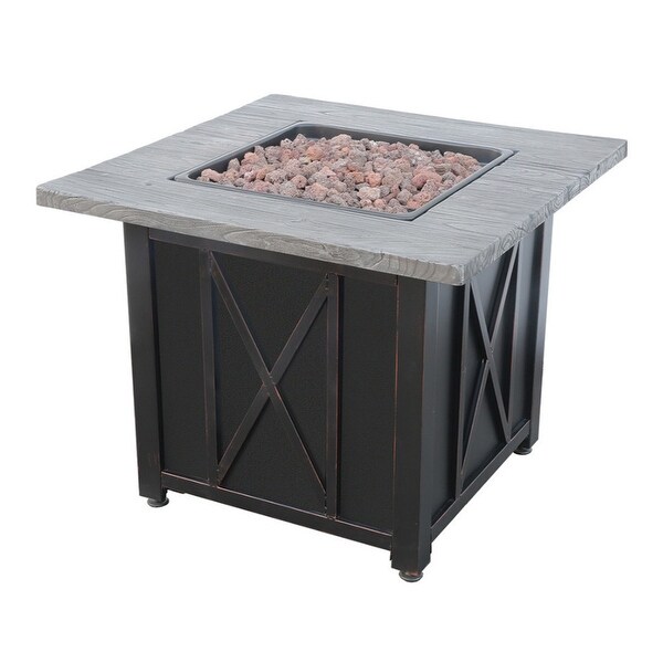 Mr. Bar-B-Q Endless Summer Outdoor Fire Pit with Wood Grain Mantel. Opens flyout.