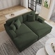 preview thumbnail 10 of 11, Modern Corduroy Indoor Chaise Lounge Couch with Pillows