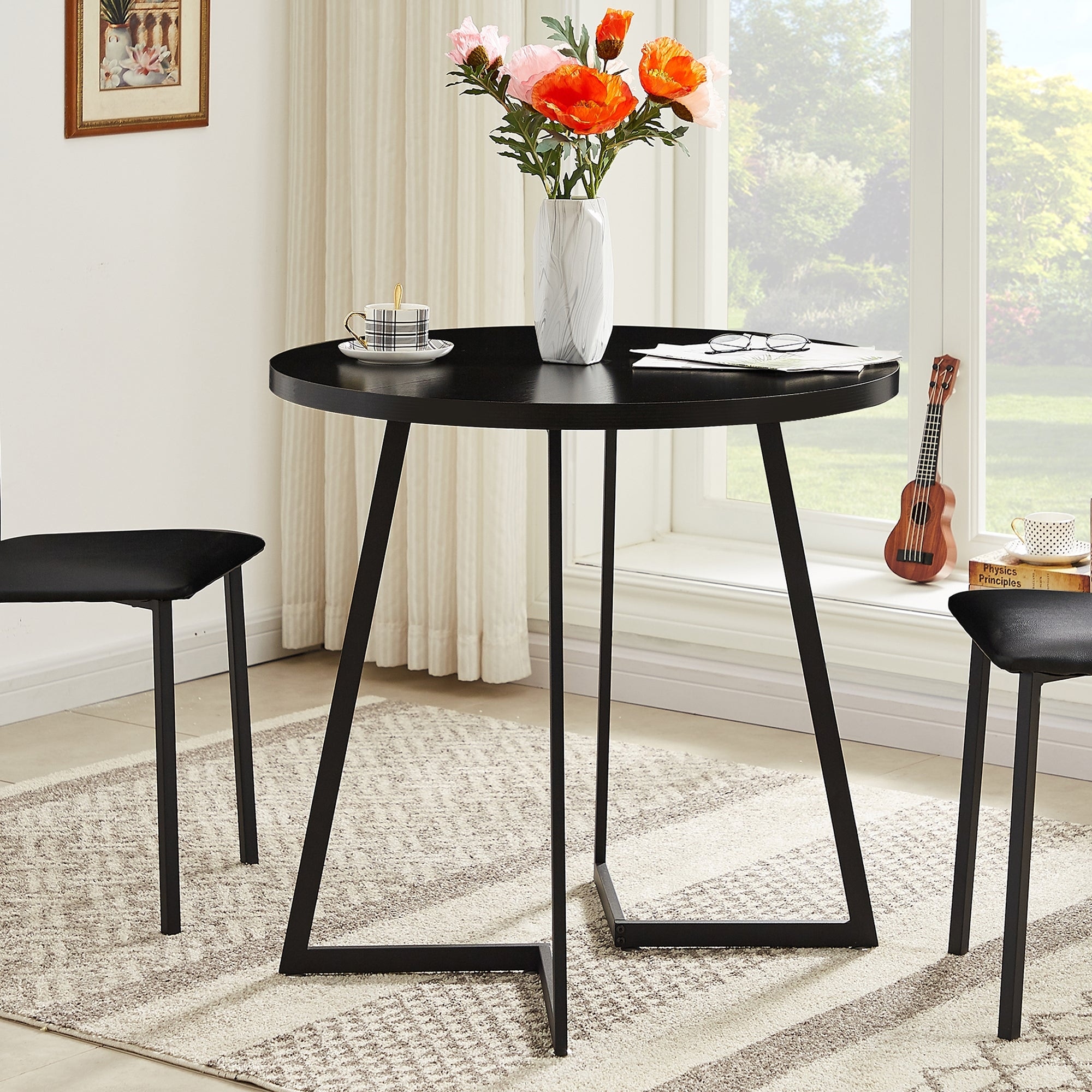 Small dark clearance wood dining table