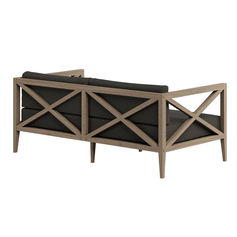 Northlake Outdoor Patio Teak Loveseat