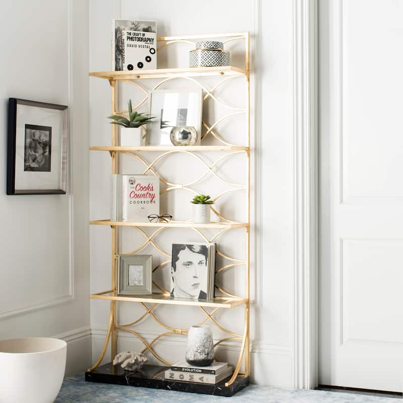 SAFAVIEH Pauletta 4-Tier Etagere Bookshelf - 34Wx12Dx76H