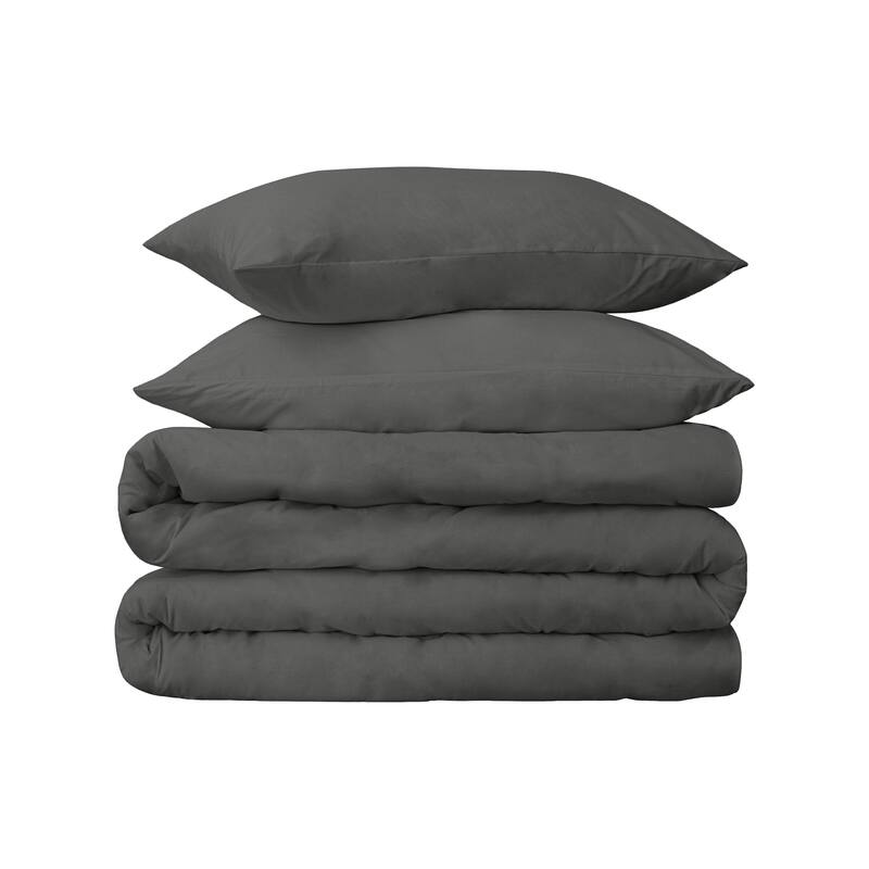 Superior Egyptian Cotton 650 Thread Count Solid Duvet Cover Set