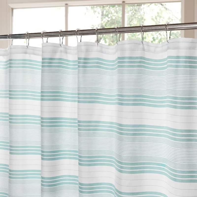 Beach Stripe Water Repellent Shower Curtain