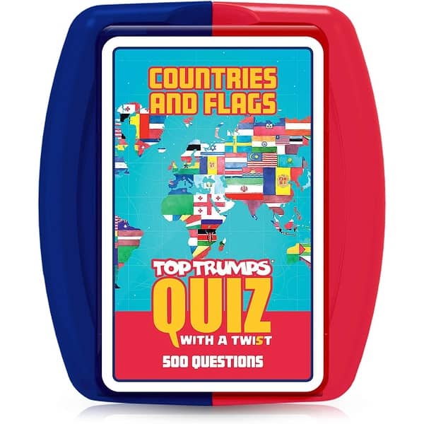 slide 1 of 1, Countries and Flags Top Trumps Quiz With A Twist Card Game