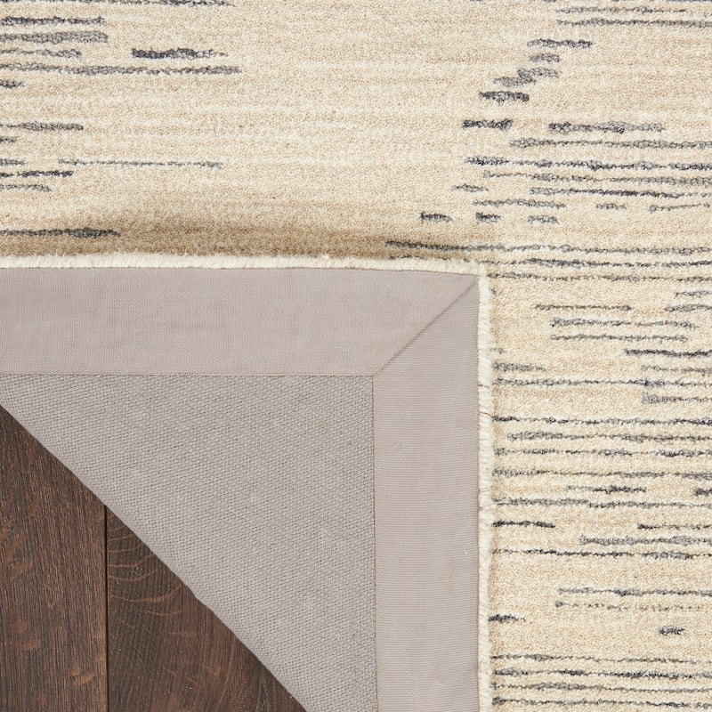 Michael Amini Star Shimmer Abstract Geometric Area Rug