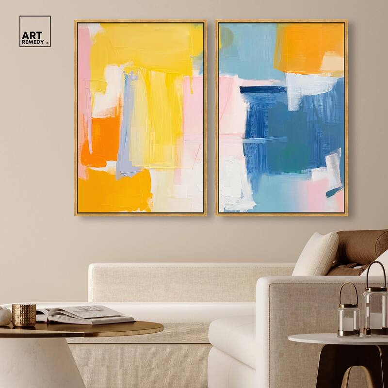 Skyward Radiance I Canvas Set of 2 by Art Remedy