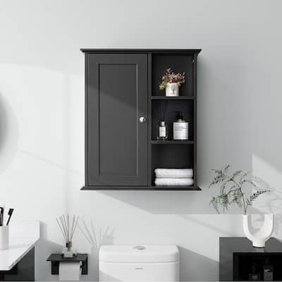 Upgraded Bathroom Wall Cabinet Over The Toilet Storage Cabinet Wall Mounted Storage Cabinet Wooden Medicine Cabinets