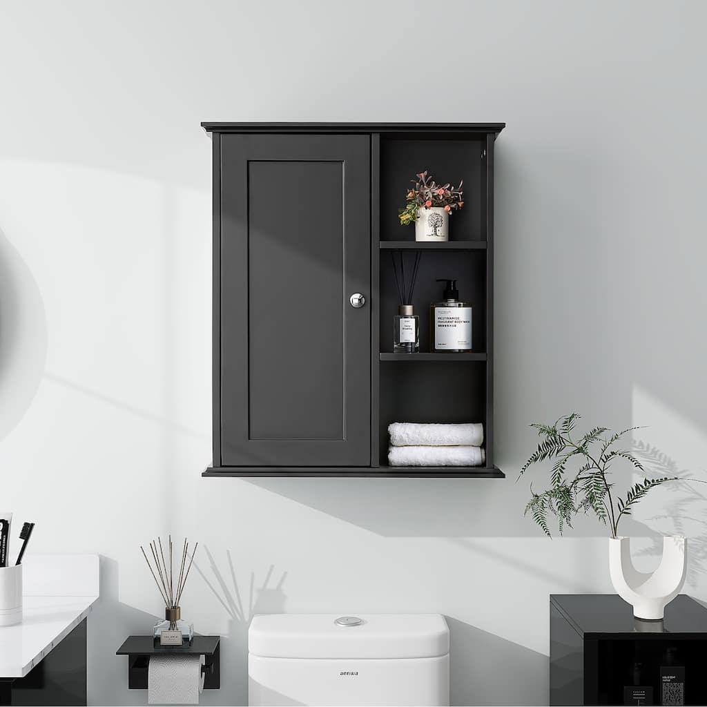 Upgraded Bathroom Wall Cabinet Over The Toilet Storage Cabinet Wall Mounted Storage Cabinet Wooden Medicine Cabinets