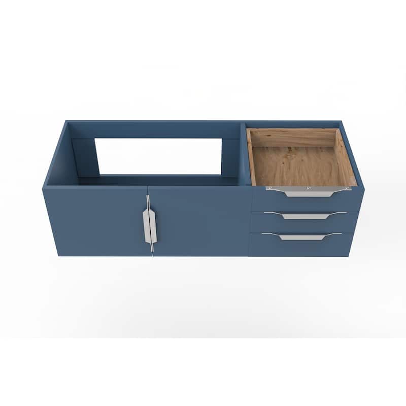 Alpine 48" Wall Mounted Bathroom Vanity (Base Only)