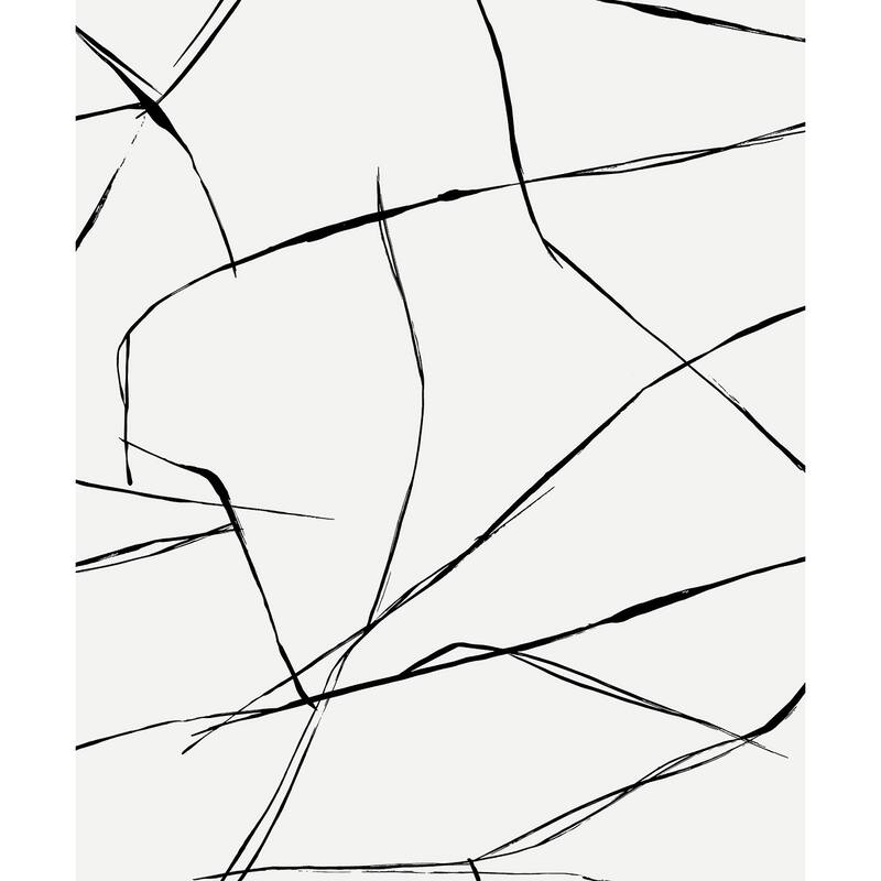 Seabrook Designs Astratto Geometric Non-Woven Unpasted Wallpaper - 20.9 in. W x 33 ft. L - Metallic Ebony