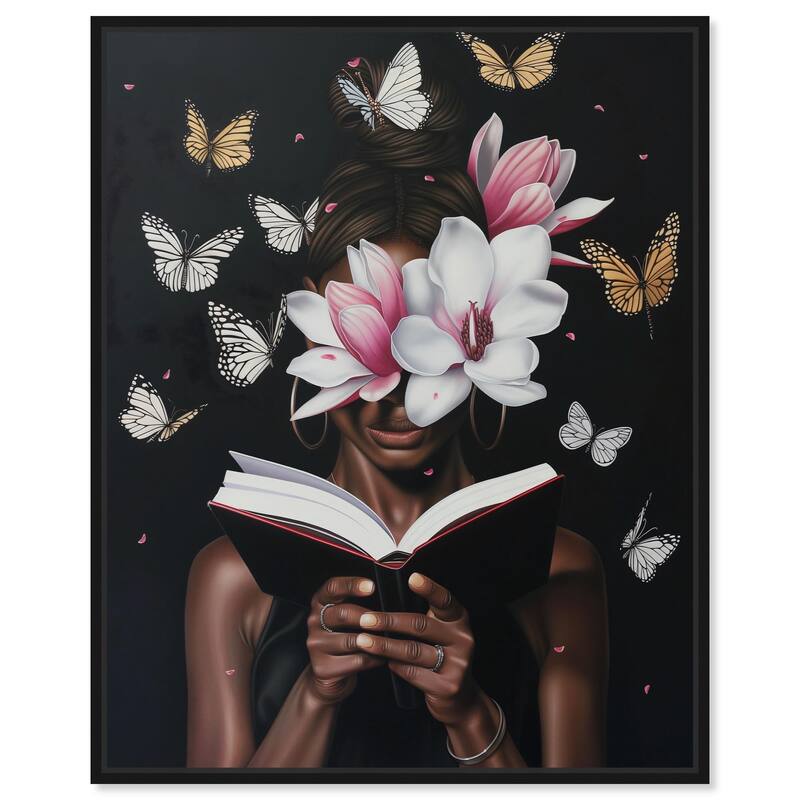 Pages of Flight Canvas by Art Remedy - 20" x 24" - Black