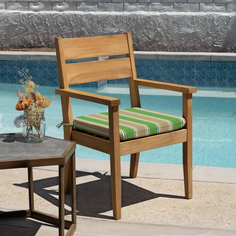 Outdoor Universal Seat Cushion (2-Pack) - 18" wide x 17.5" deep x 2.5" thick