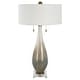 preview thumbnail 4 of 5, Uttermost Cardoni Bronze Glass Table Lamp - 32H, Shade 8H x 18 Dia in.