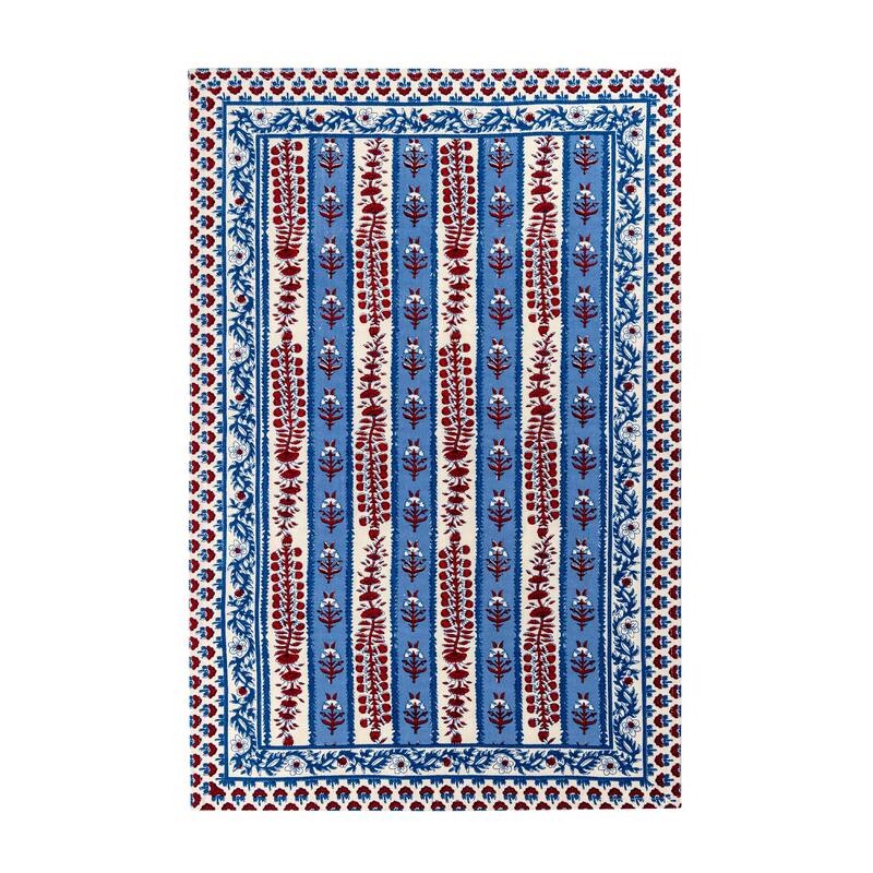 Couleur Nature Provence Avignon Tea Towels - Set of 3 - Red/Blue