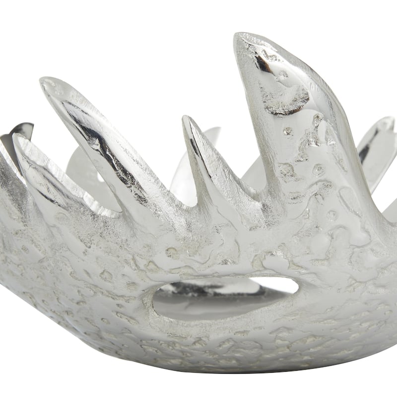 Aluminum Metal Decorative Bowl - Set of 2 Silver, Gold, Black - Roche River Decor