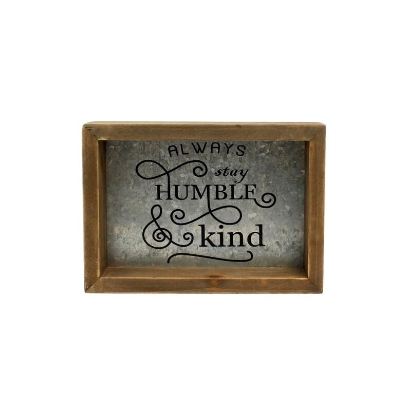 Shop Western Moments Wall Decor Wood Edge Tin Metal Center Silver Overstock 17329601