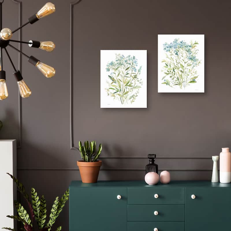 Garden Lace I, Garden Lace II by Carol Robinson Canvas Art Prints