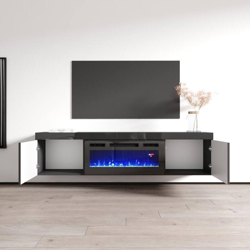 Knoxville BL-EF Electric Fireplace 71" TV Stand