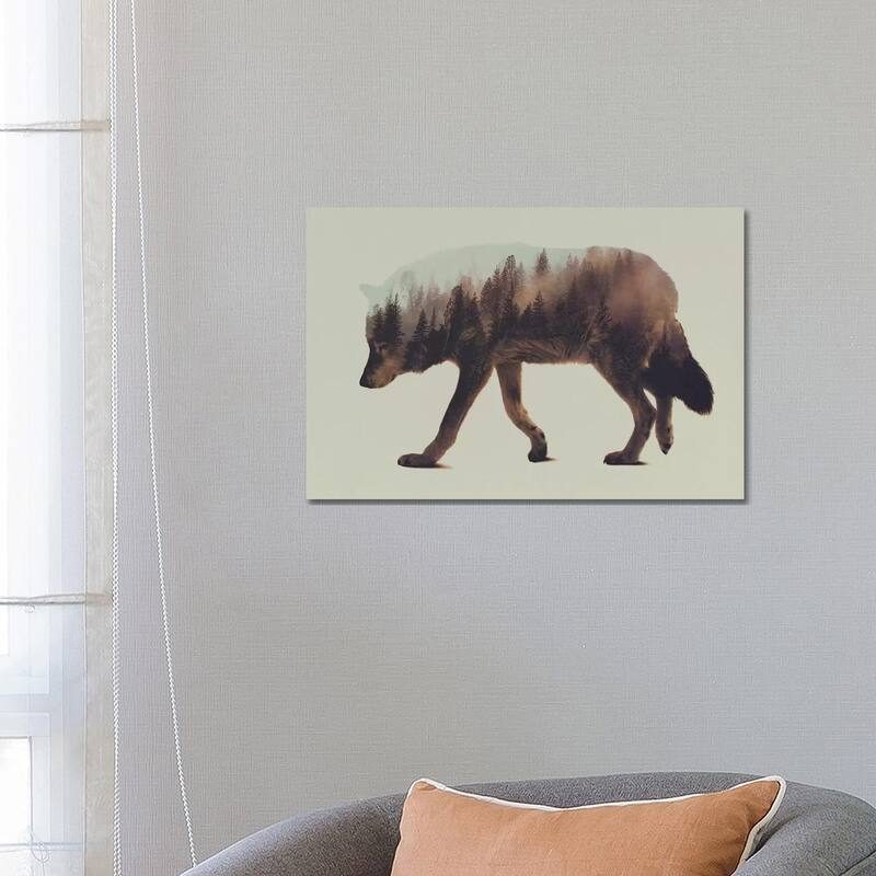 iCanvas "Wolf I" by Andreas Lie Canvas Print - 18x26x1.5