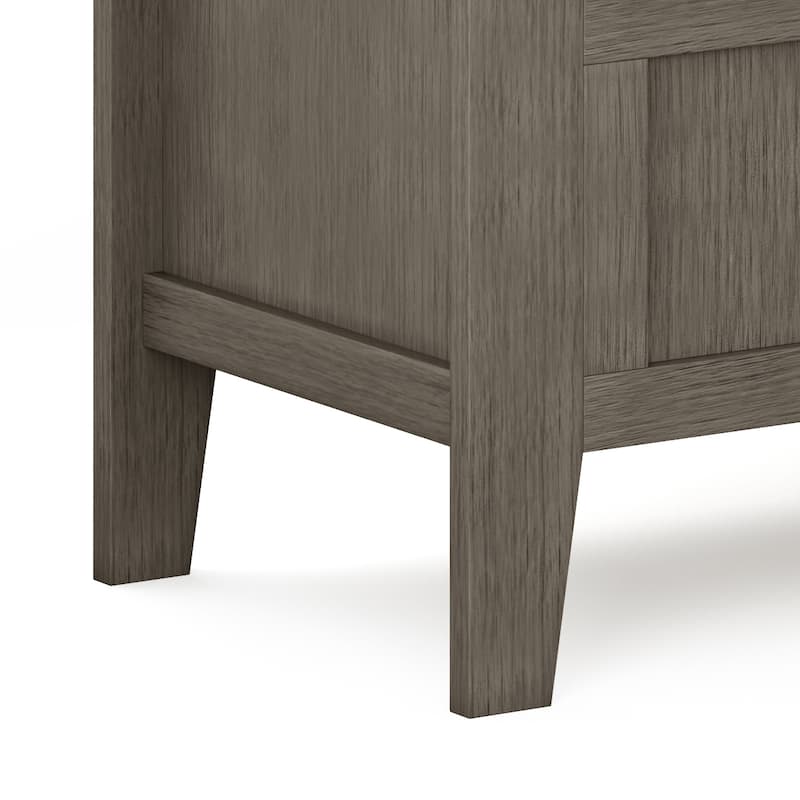 WYNDENHALL Chandler SOLID WOOD 48 inch Wide Contemporary Entryway Storage Bench - 48'' x 17'' x 25.2
