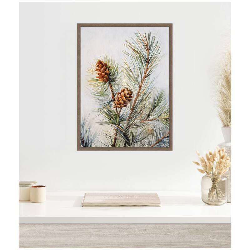 Kate and Laurel Framed Canvas The Quiet Pine Forest I by The Creative Bunch Studio