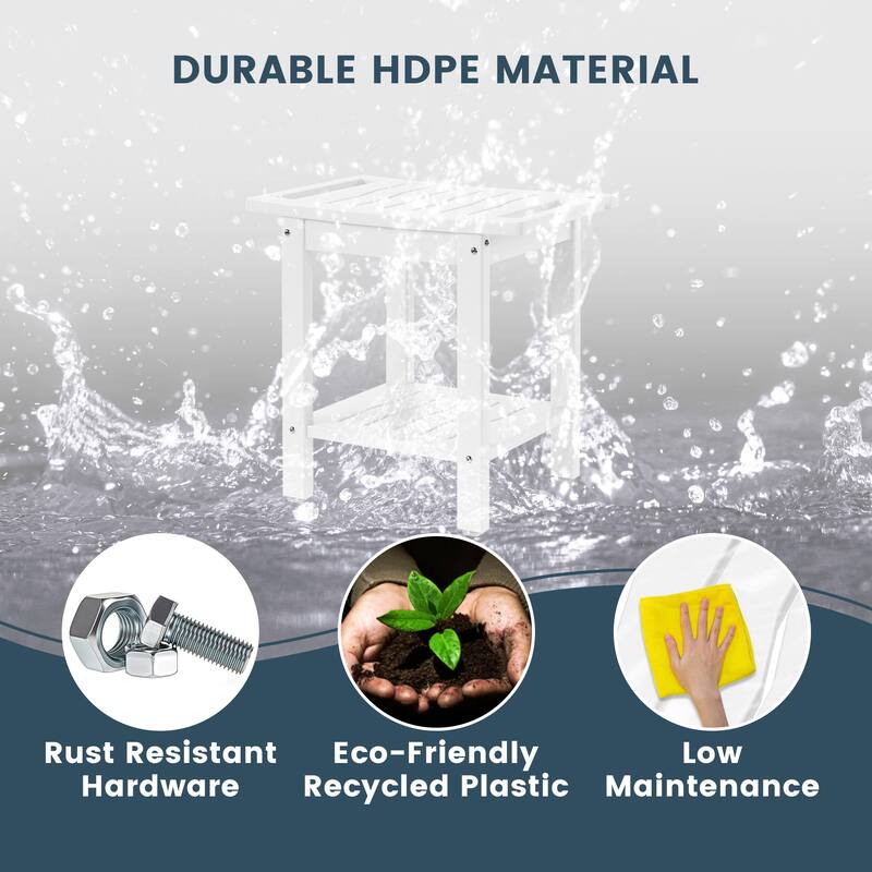 Anapolis Poly Shower Bench