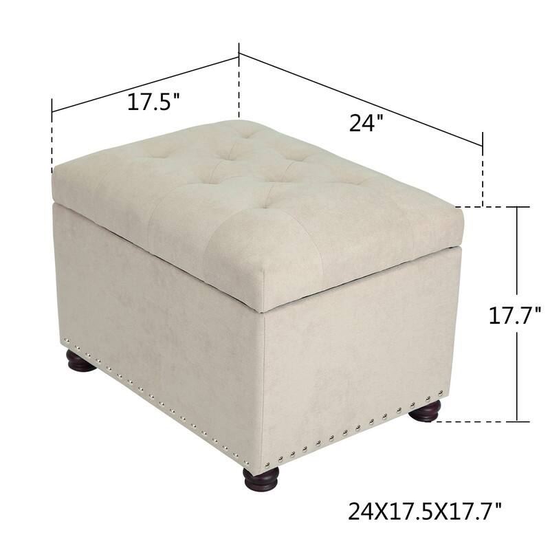 Copper Grove Mucuchies Rectangular Cotton Blend Storage Ottoman