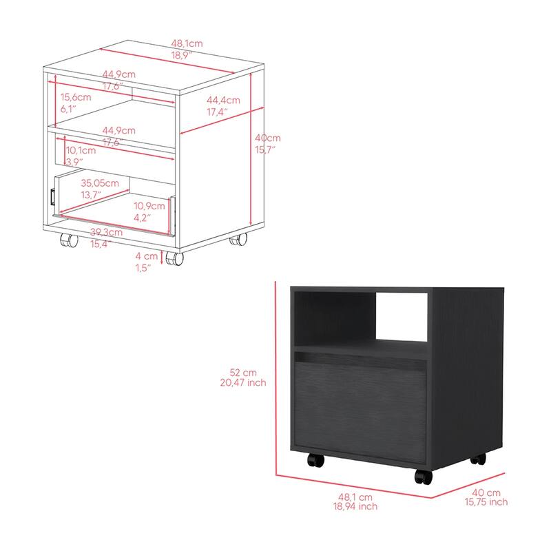 Beloit 3 Piece Bedroom Set,Nightstand + Dresser+ Armoire