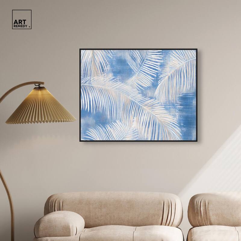 Sky Palm Silhouettes Canvas by Art Remedy