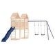 preview thumbnail 13 of 19, vidaXL Swing Set Outdoor Backyard Wooden Playground Equipment for Kids Age 3-8