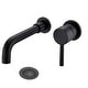 preview thumbnail 5 of 11, PROOX Single Handle Wall Mounted Bathroom Faucet With Drain Assembly Matte Black