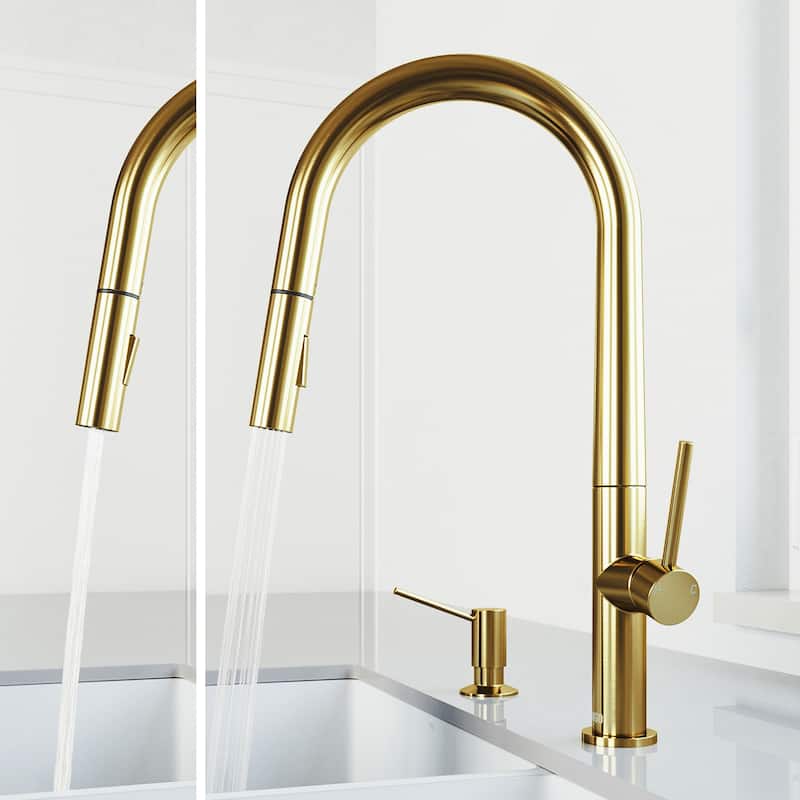 VIGO Greenwich Pull-Down Spray Kitchen Faucet