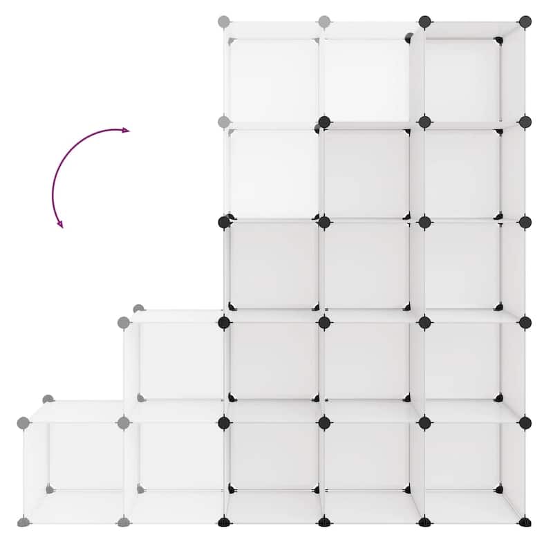 vidaXL Storage Cube Organizer with 6/12/15 Cubes