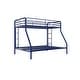 preview thumbnail 13 of 18, Avenue Greene Casey Twin over Full Metal Bunk Bed Blue