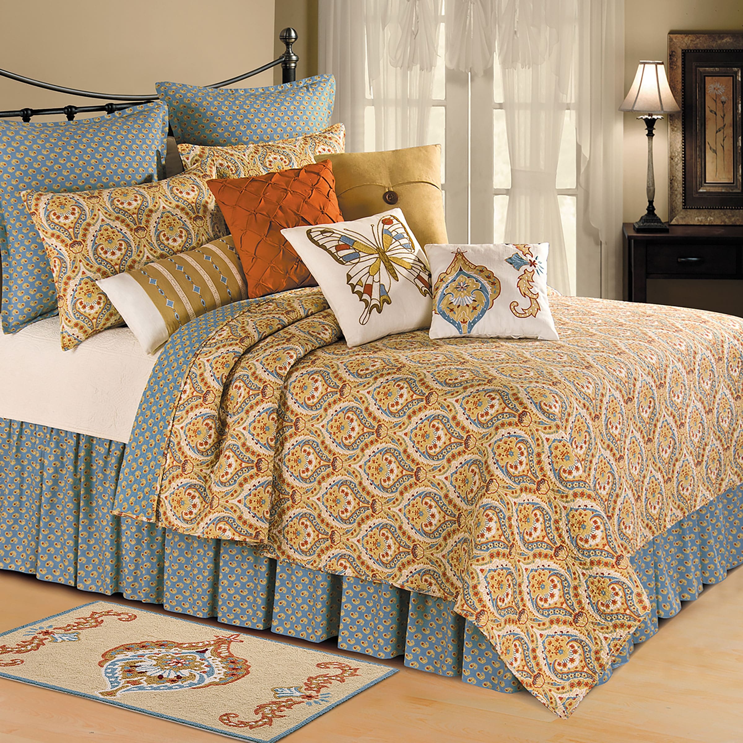 Madeira 5 Pcs Daybed Cotton Quilt Set