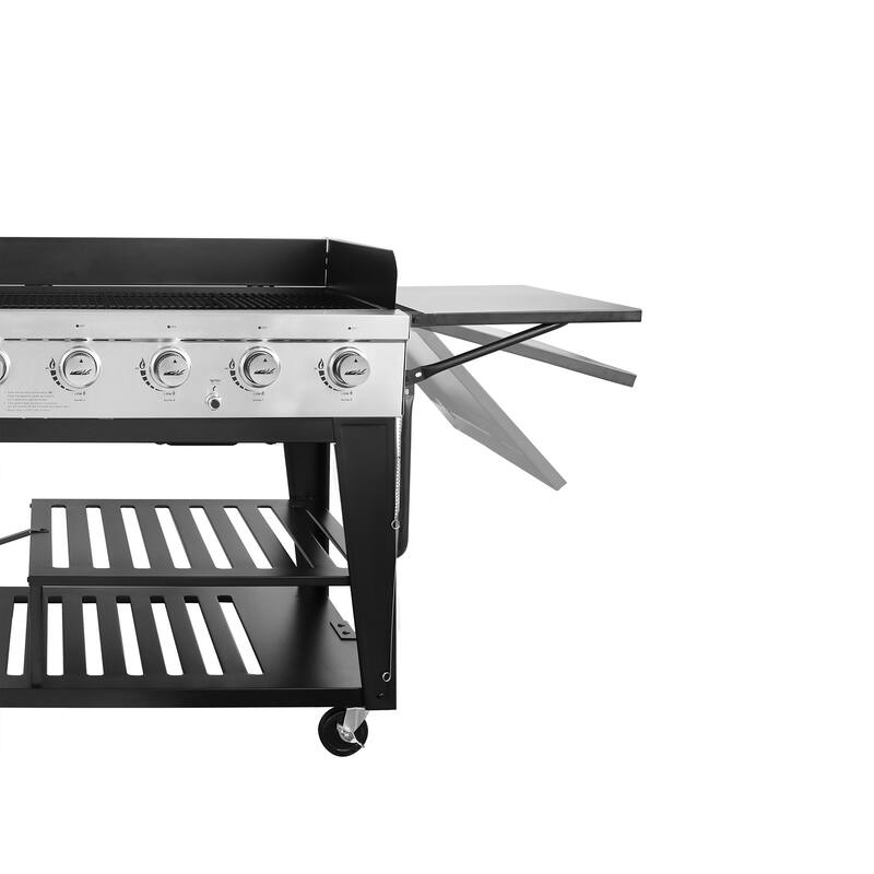 Royal Gourmet GB8001B 8-Burner Gas Grill, 104,000 BTU Grill, Black