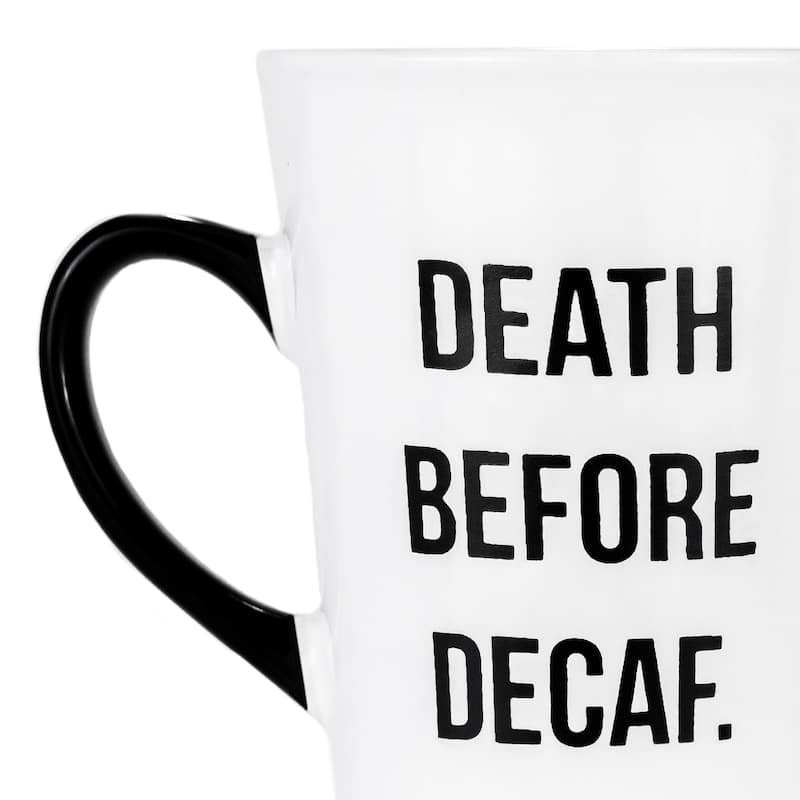 Amici Home Death Before Decaf Mug