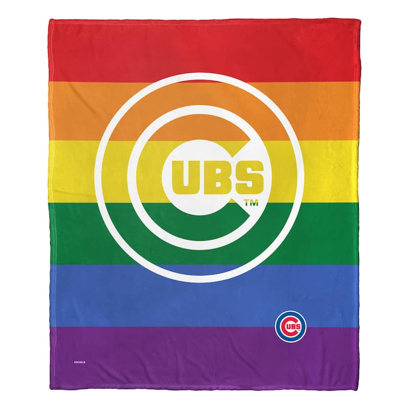 MLB Pride Series Chicago Cubs Silk Touch Throw Blanket