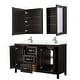 preview thumbnail 60 of 71, Daria 60 Inch Double Vanity, Cultured Marble Top, Medicine Cabinets