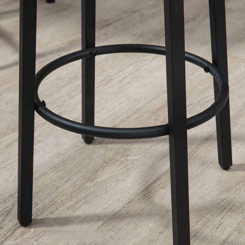 Industrial 5-Piece Bar Table and Chairs Set