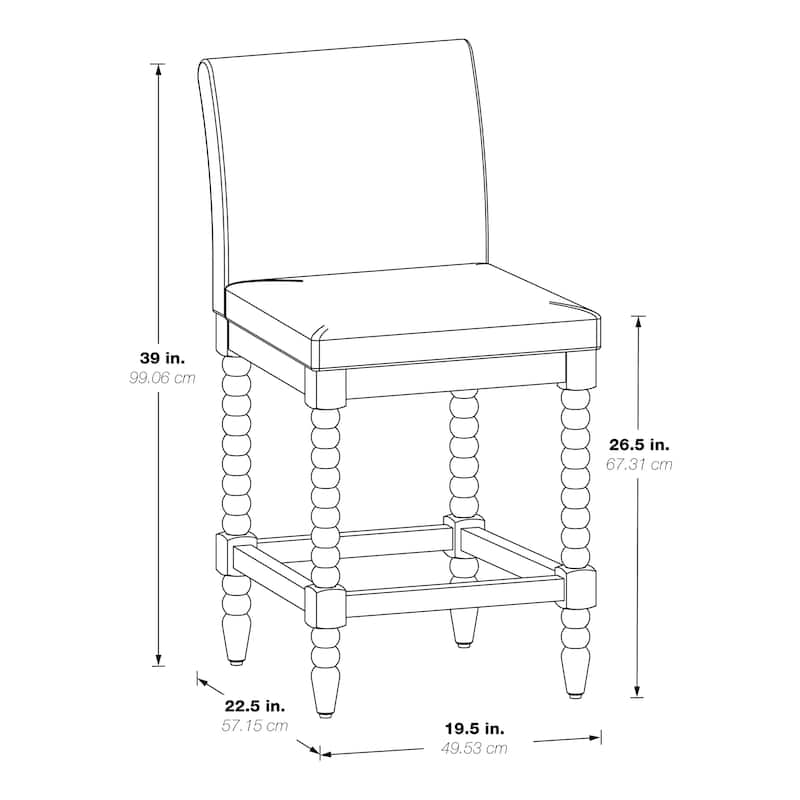 Abbott 26" Spindle Stool