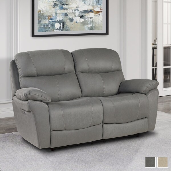 Shop Mono Power Double Reclining Love Seat with Power Headrests - On ...