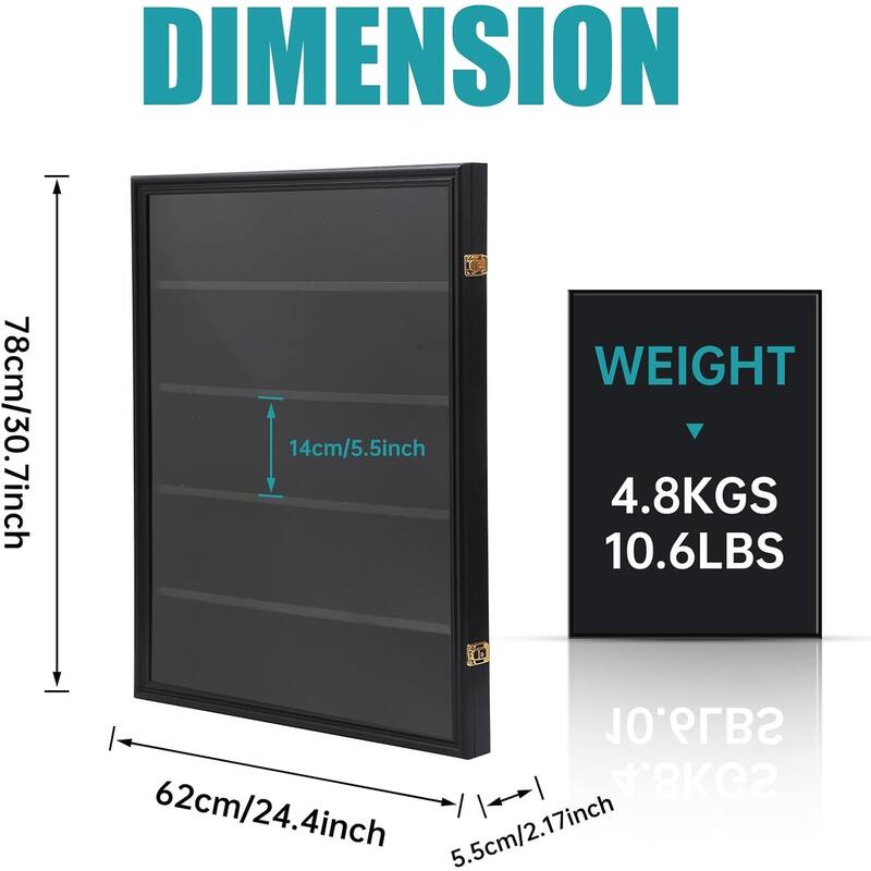 Card Display Case, Graded Sports Card Display for Basketball Football Hockey Trading Cards with UV Protection