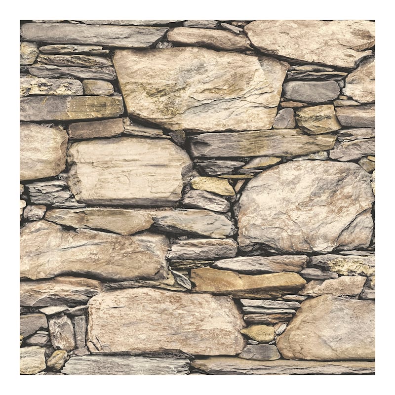 NuWallpaper Hadrian Stone Wall Peel & Stick Wallpaper - 216in x 20.5in x 0.025in