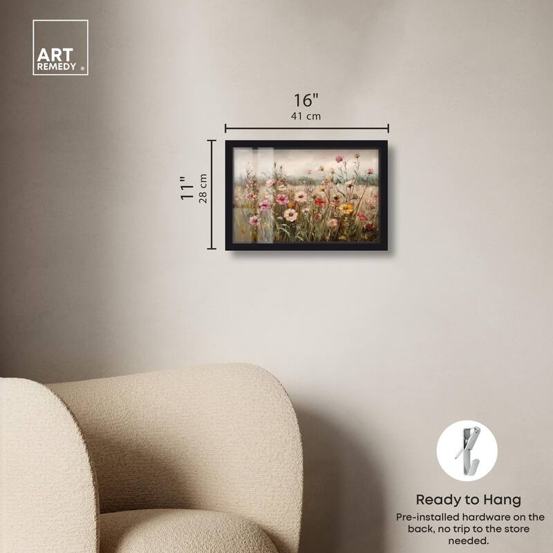 Vintage Blooms I Shadowbox by Art Remedy