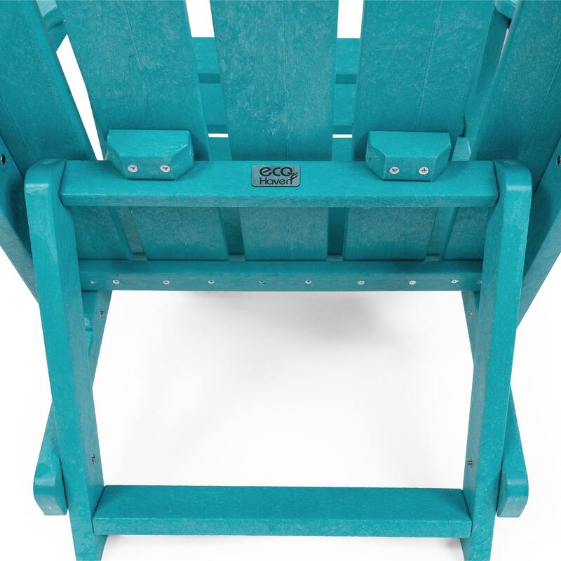 Amalfi Fully Assembled All-Weather HDPE Outdoor Folding Modern Adirondack Chair