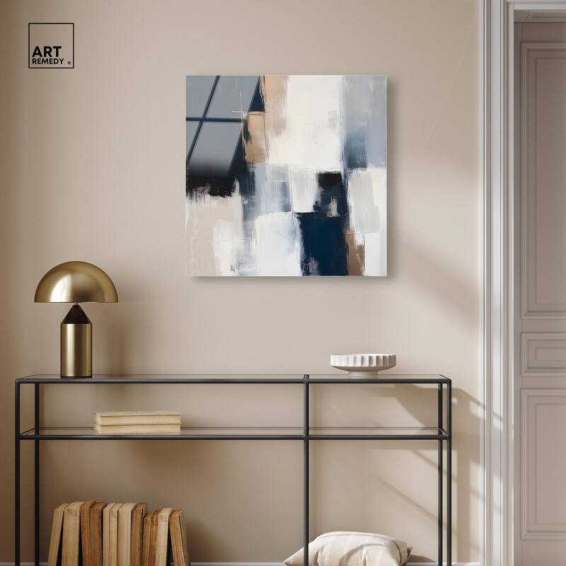 Blue Mood Depth II Acrylic by Art Remedy, Ready to Hang