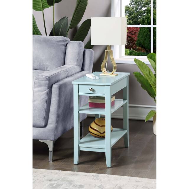 Copper Grove Aubrieta1 Drawer Chairside End Table with Shelves