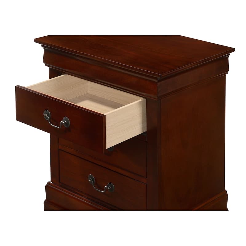 Louis Phillipe 3-drawer Nightstand