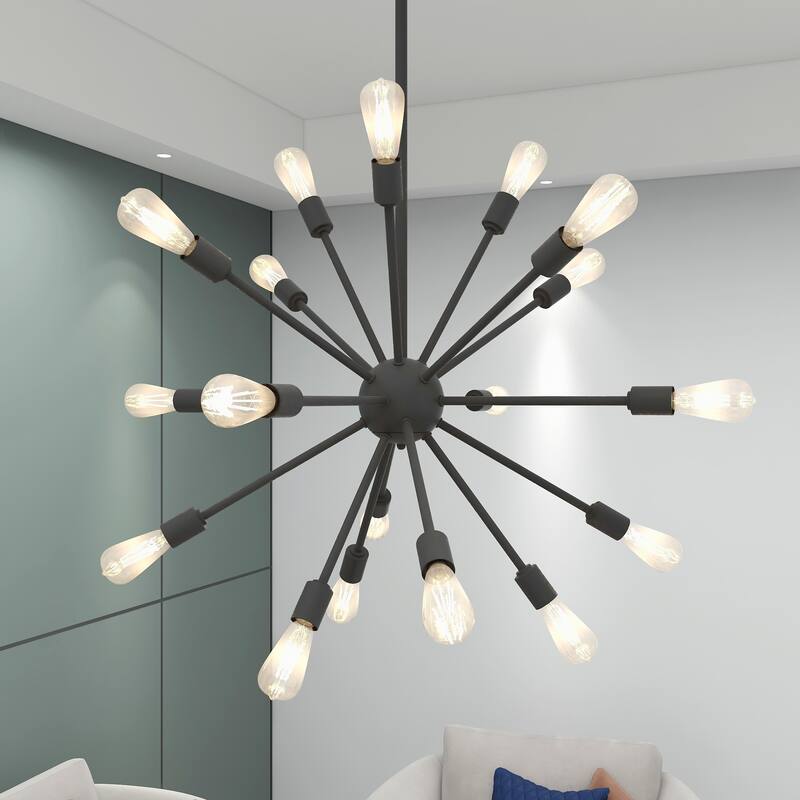 18 Light Sputnik Sphere Chandelier - 27.36"x74.45"
